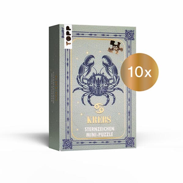 Nachfüllset: Sternzeichen Mini-Puzzle Krebs 10 St.