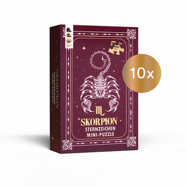 Nachfüllset: Sternzeichen Mini-Puzzle Skorpion 10 St.