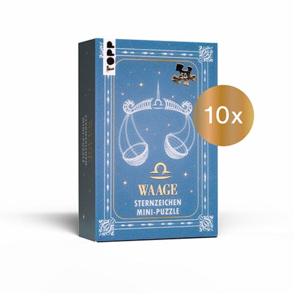 Nachfüllset: Sternzeichen Mini-Puzzle Waage 10 St.
