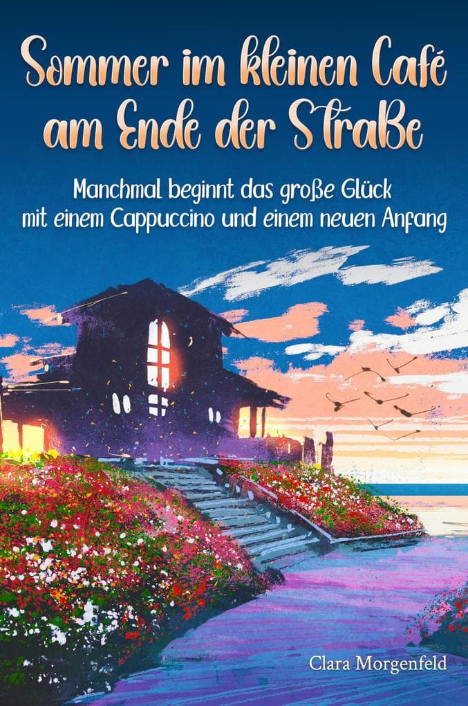Sommer im kleinen Café am Ende der Straße