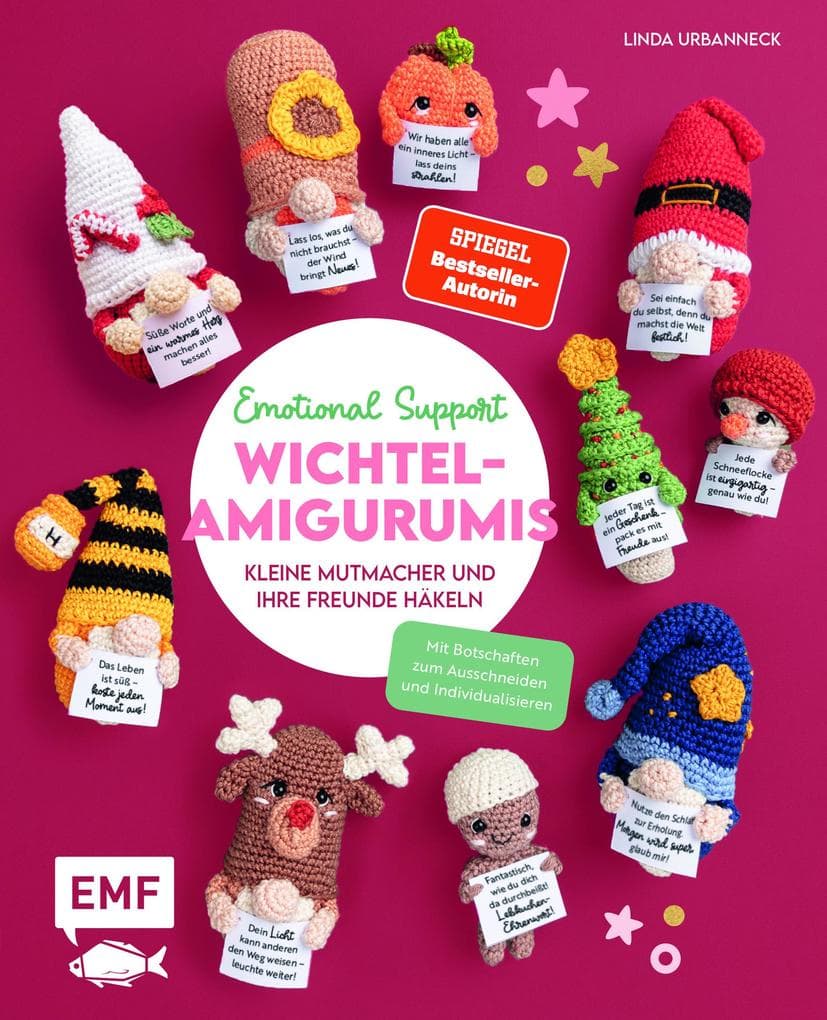 Emotional Support Wichtel-Amigurumis - Kleine Mutmacher und ihre Freunde häkeln
