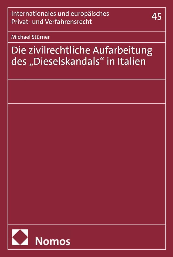 Die zivilrechtliche Aufarbeitung des "Dieselskandals" in Italien