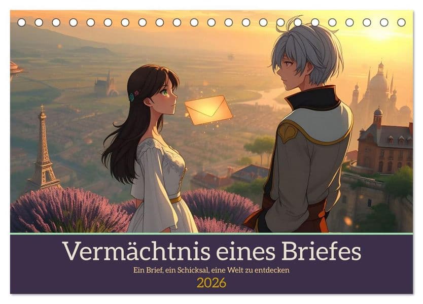 Vermächtnis eines Briefes (Tischkalender 2026 DIN A5 quer), CALVENDO Monatskalender