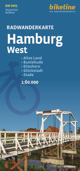 Radwanderkarte Hamburg West RW-HH1