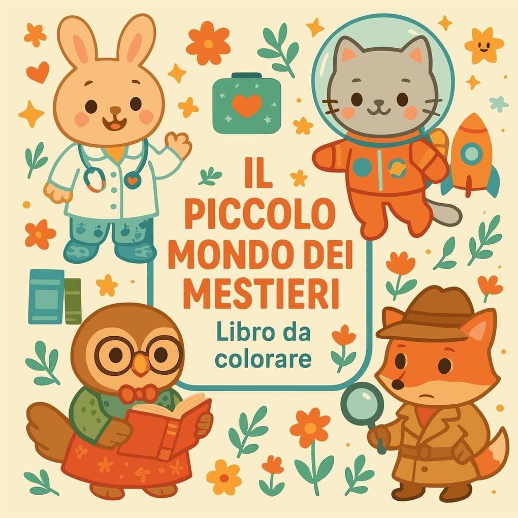 Il piccolo mondo dei mestieri - Libro da colorare