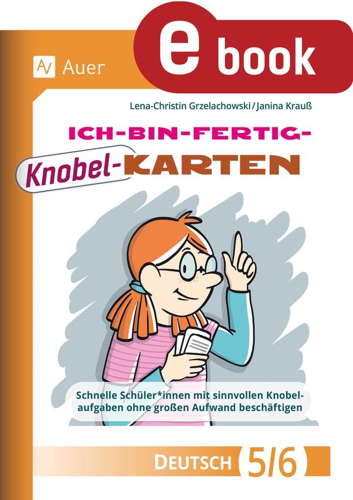 Ich-bin-fertig-Knobelkarten Deutsch Klassen 5-6