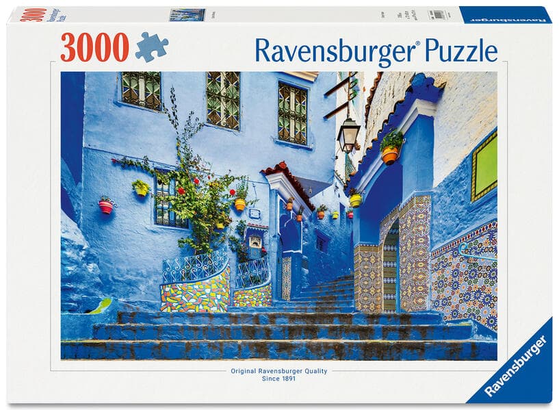 Erwachsenenpuzzle 3000 Teile - Marokko in Blau