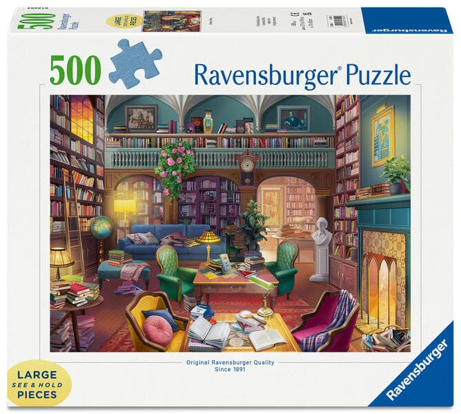 Erwachsenenpuzzle 500 Large Pieces - Magische Bücherwelt