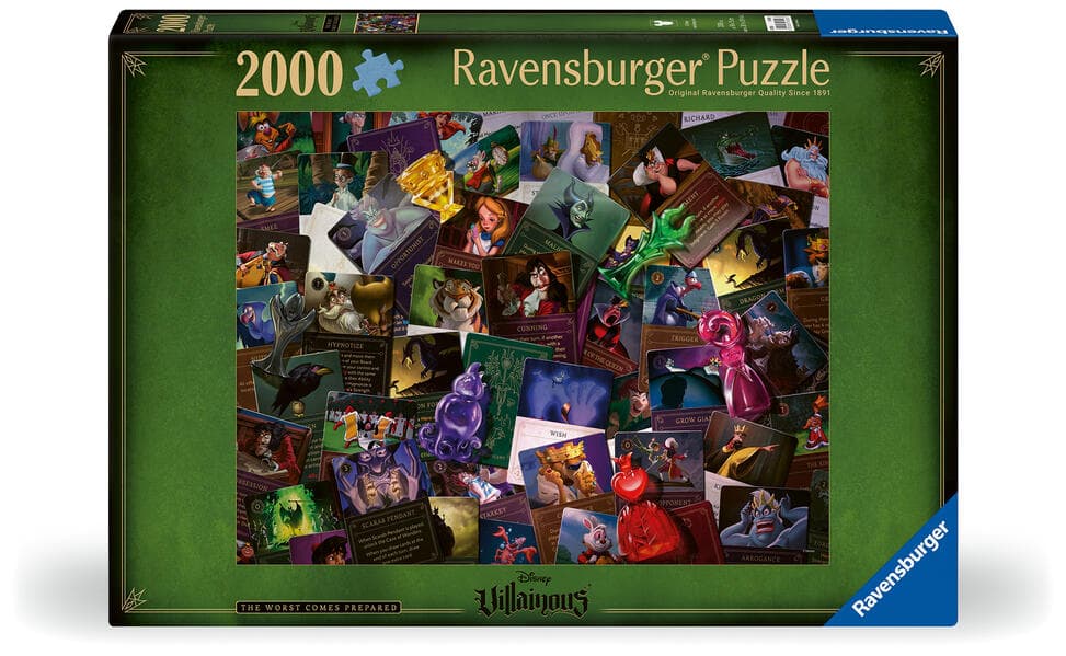 Erwachsenenpuzzle 2000 Teile - Disney Villainous - Alle Bösewichte an einem Ort