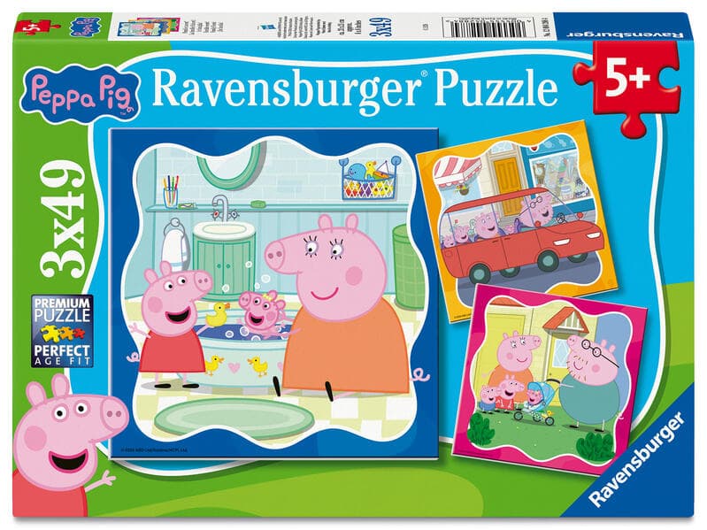 Kinderpuzzle 3x49 Teile - Familie zuerst!