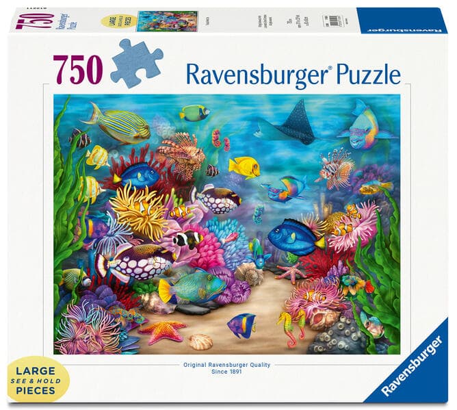 Erwachsenenpuzzle 750 Large Pieces - Tropisches Riffleben