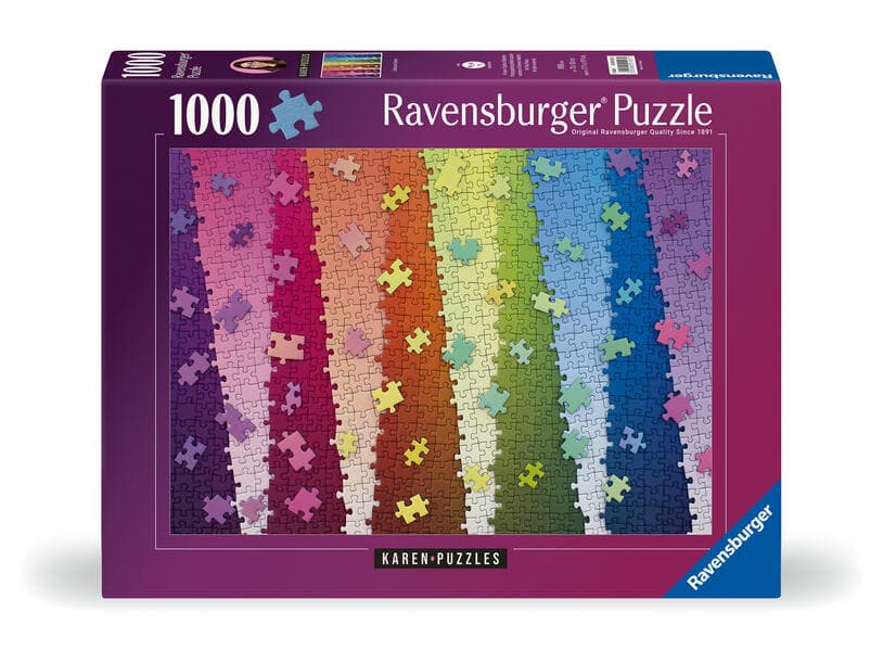 Erwachsenenpuzzle 1000 Teile - Kunterbunte Puzzleteile