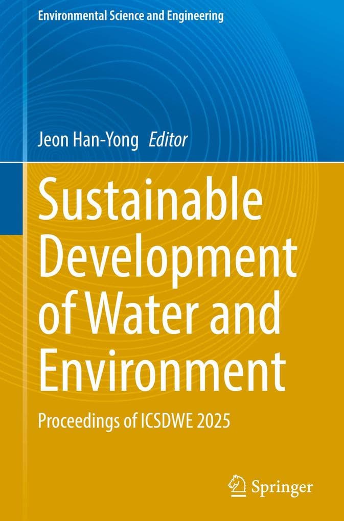 Sustainable Development of Water and Environment