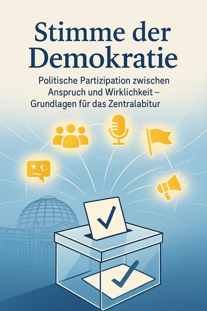 Stimme der Demokratie Politische Partizipation zwischen Anspruch und Wirklichkeit - Grundlagen für das Zentralabitur