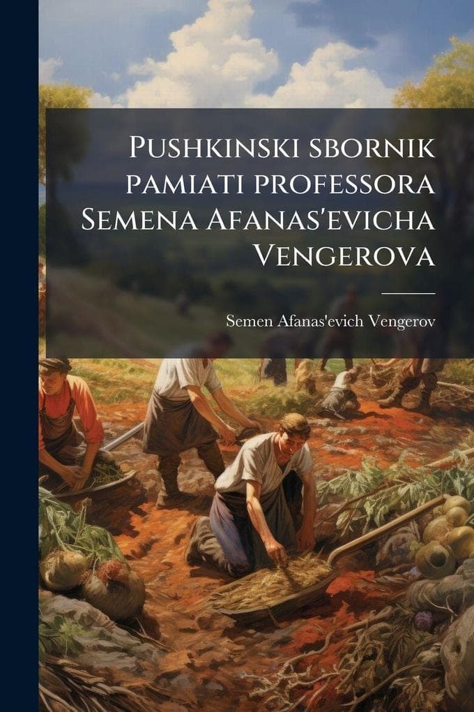 Pushkinski sbornik pamiati professora Semena Afanas'evicha Vengerova