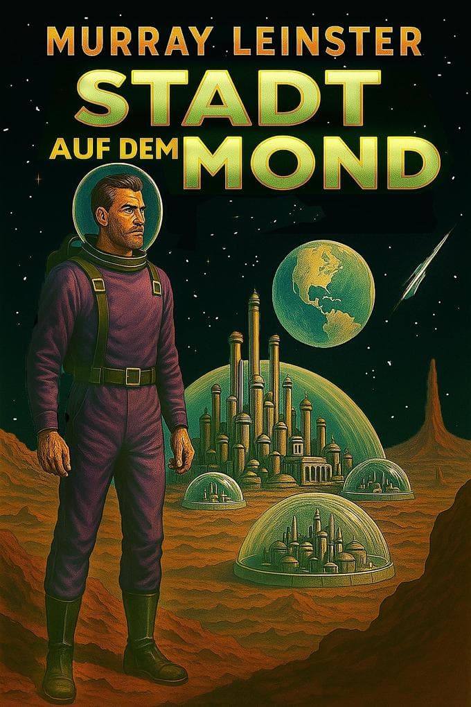 Stadt auf dem Mond