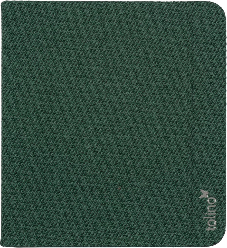 tolino vision Slimfit Premium Cover green weave round edge