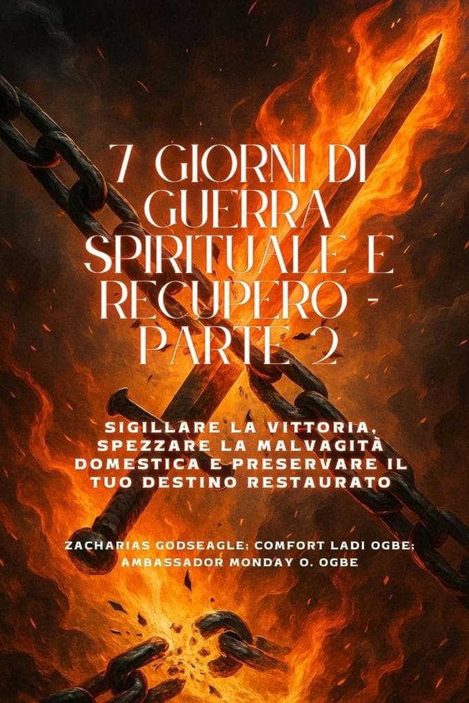 7 GIORNI DI GUERRA SPIRITUALE E RECUPERO - Parte 2 - Sigillare la vittoria, spezzare la malvagità domestica e preservare il tuo destino restaurato