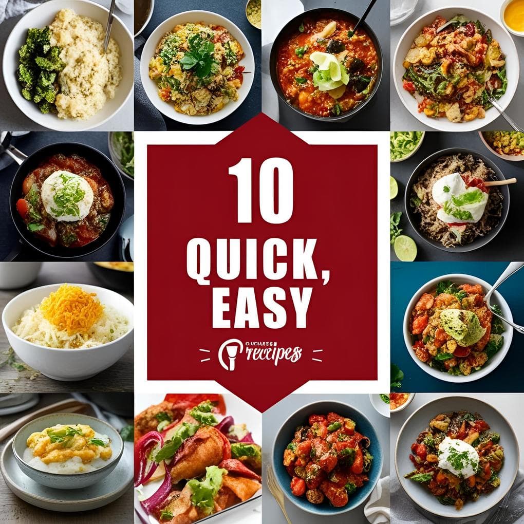 10 schnelle, einache Rezepte
