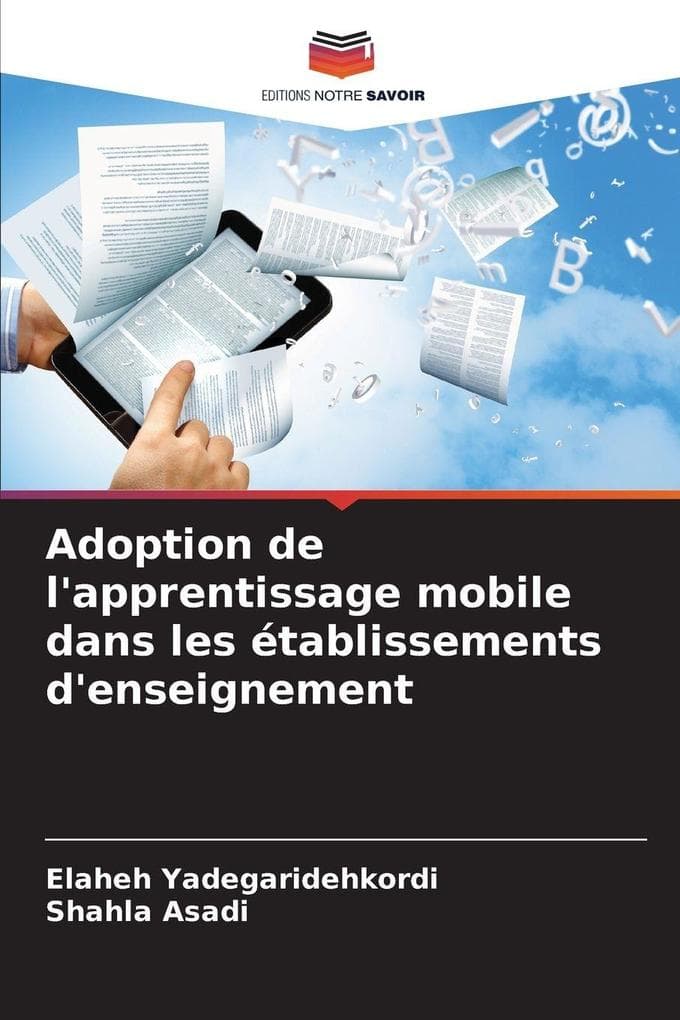 Adoption de l'apprentissage mobile dans les établissements d'enseignement