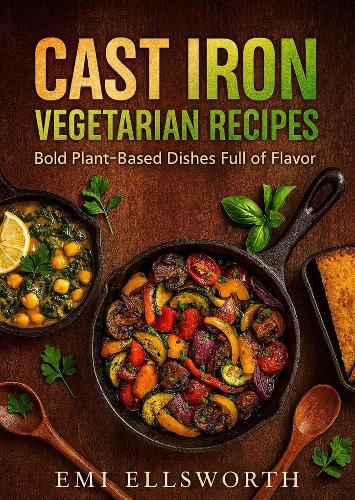The Cast Iron Vegetarian Recipes Cookbook - Bold Plant-Based Dishes Full of Flavor