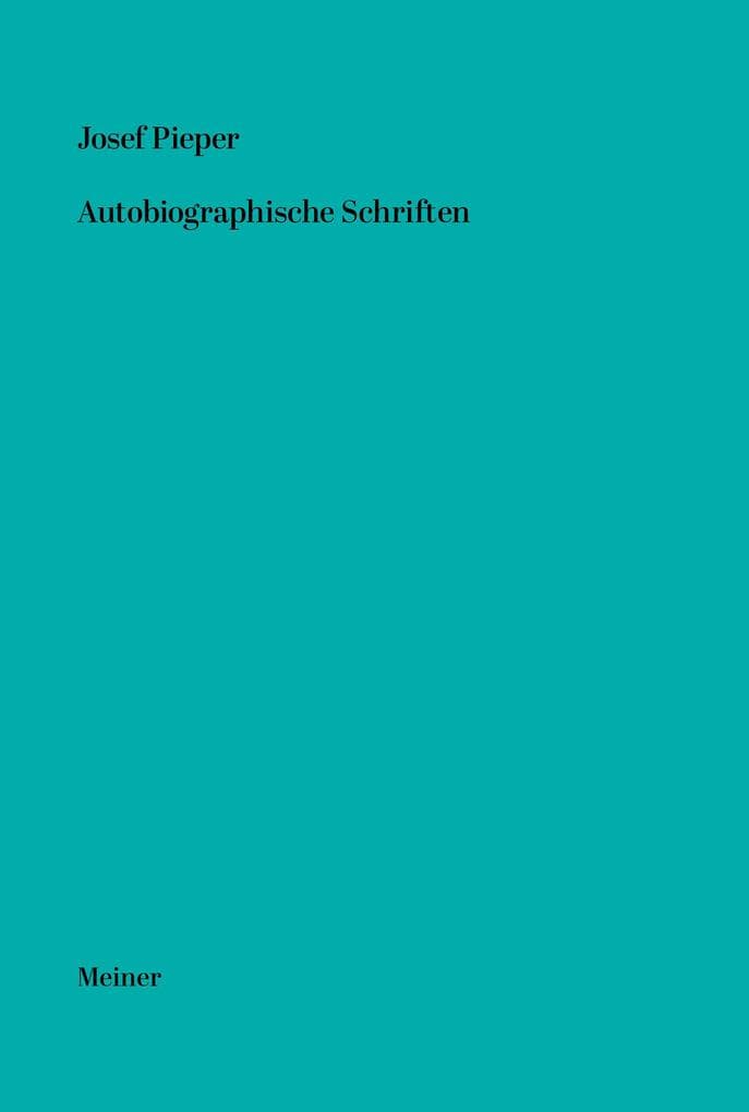 Autobiographische Schriften