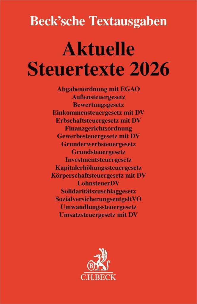 Aktuelle Steuertexte 2026