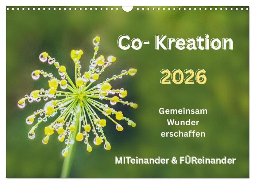Co-Kreation, Gemeinsam Wunder erschaffen (Wandkalender 2026 DIN A3 quer), CALVENDO Monatskalender