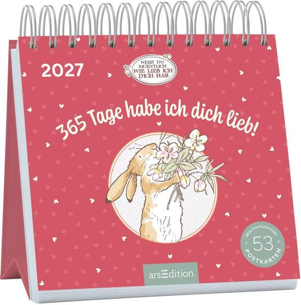 Postkartenkalender Weißt du eigentlich, wie lieb ich dich hab? 2027