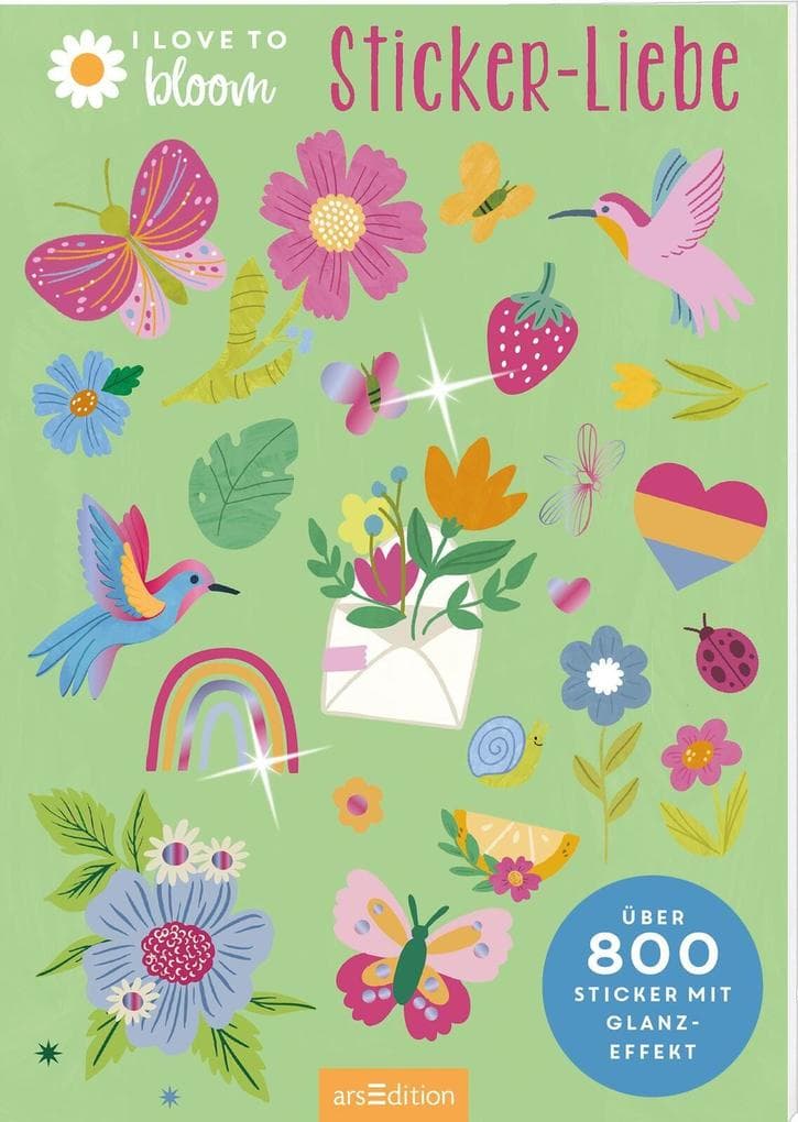 I Love to Bloom - Sticker-Liebe