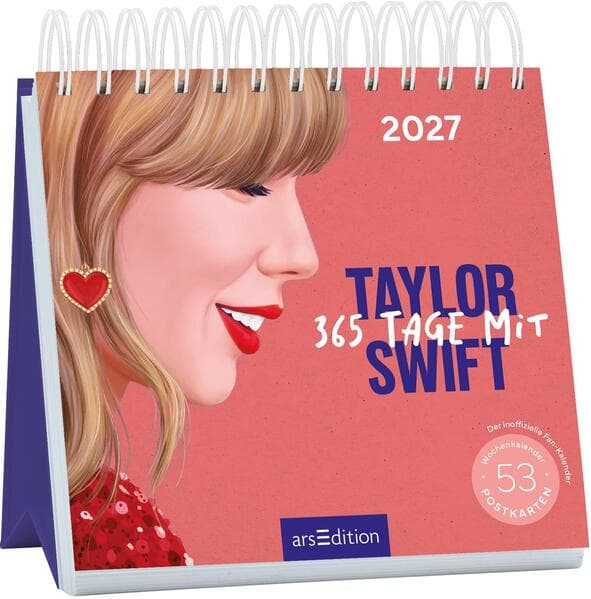 Postkartenkalender 365 Tage mit Taylor Swift 2027