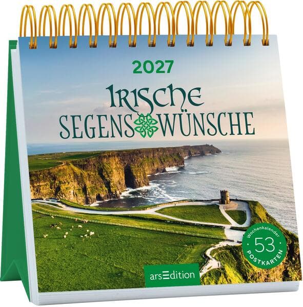 Postkartenkalender Irische Segenswünsche 2027