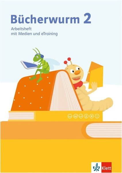 Bücherwurm 2. Arbeitsheft mit Medien und eTraining Klasse 2