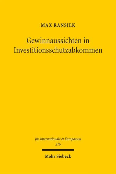 Gewinnaussichten in Investitionsschutzabkommen