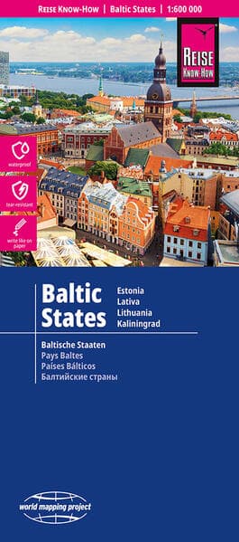 Reise Know-How Landkarte Baltikum | Baltic States (1:600.000): Estland, Lettland, Litauen und Region Kaliningrad