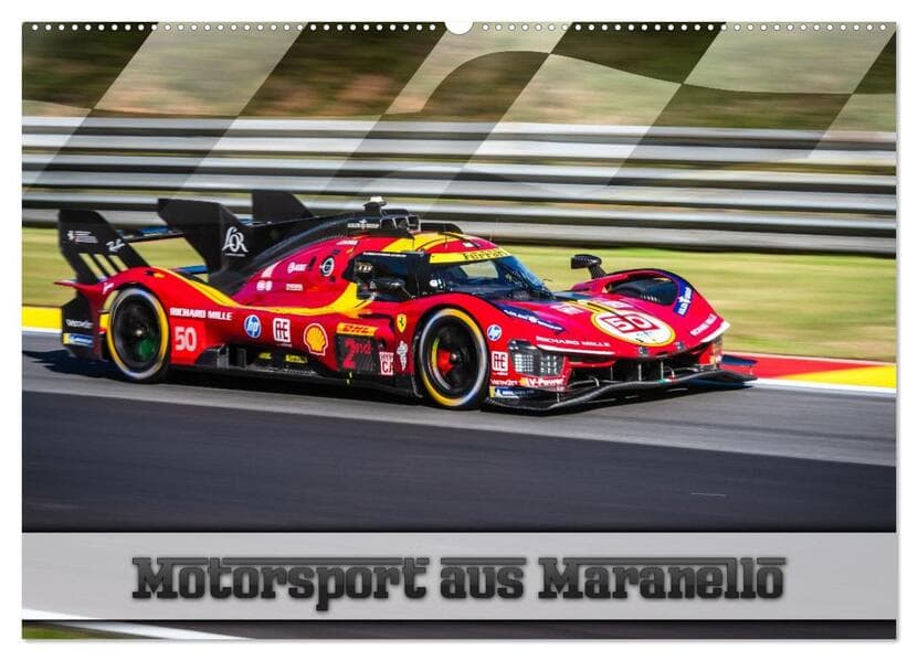 Motorsport aus Maranello (Wandkalender 2026 DIN A2 quer), CALVENDO Monatskalender