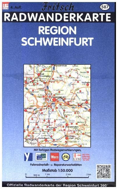 Radkarte Region Schweinfurt 1 : 50 000
