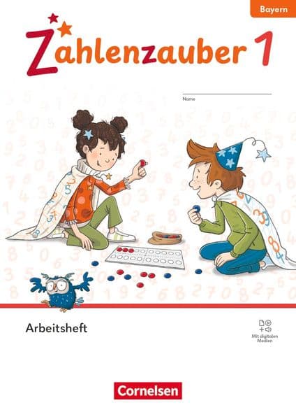 Zahlenzauber 1. Jahrgangsstufe - Mathematik für Grundschulen - Ausgabe Bayern 2026 - Arbeitsheft - Mit Ziffernschreibkurs-Heft und digitalen Medien