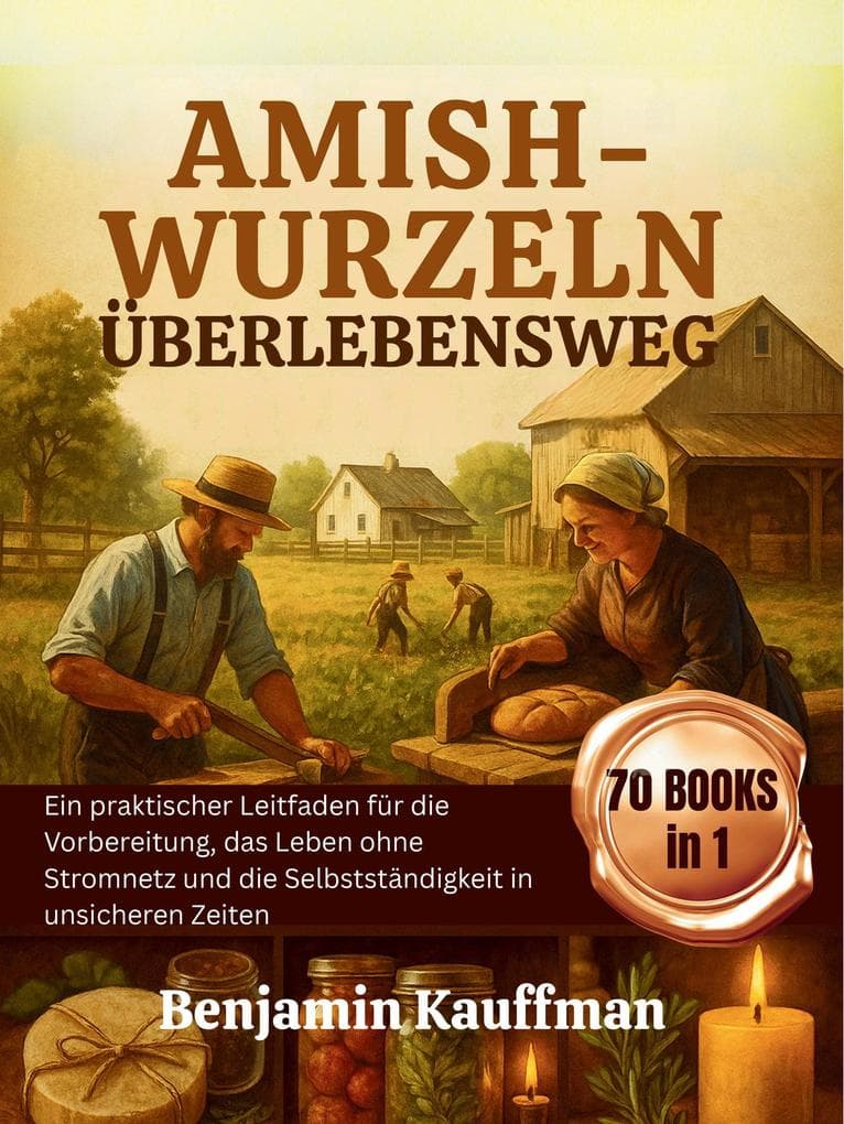 Amish-Wurzeln Überlebensweg: Ein praktischer Leitfaden für die Vorbereitung, das Leben ohne Stromnetz und die Selbstständigkeit in unsicheren Zeiten