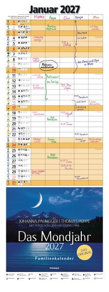 Das Mondjahr 2027 - Familienkalender