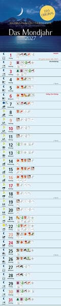 Das Mondjahr 2027 - Streifenkalender