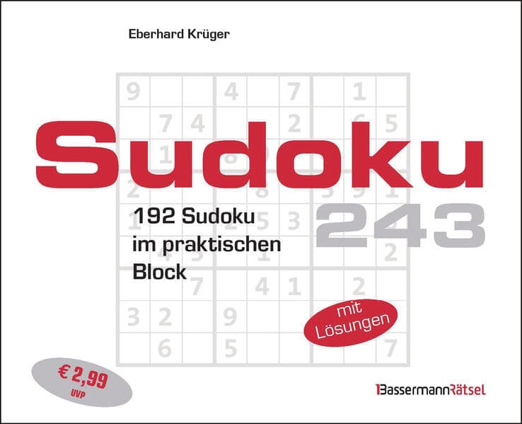 Sudokublock 243 (5 Exemplare à 2,99 EUR)