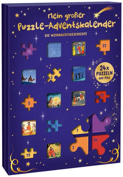 Mein großer Puzzle-Adventskalender - Die Weihnachtsgeschichte