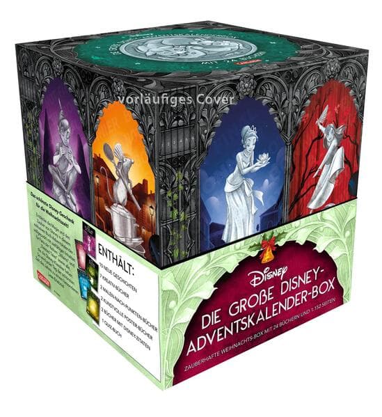 Disney: Die große Disney-Adventskalender-Box 2026 Zauberhafte Weihnachts-Box mit 24 Büchern und 1.152 Seiten für Young Adults