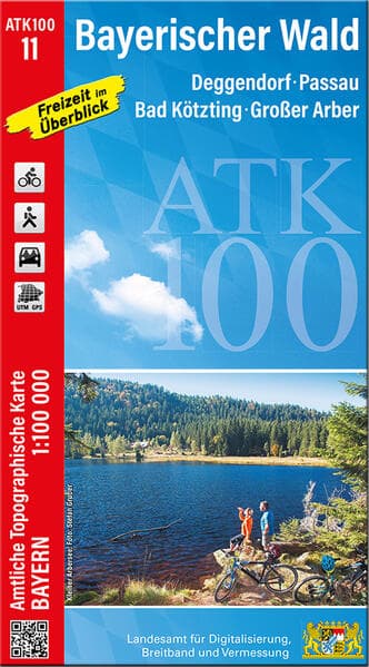 ATK100-11 Bayerischer Wald (Amtliche Topographische Karte 1:100000)