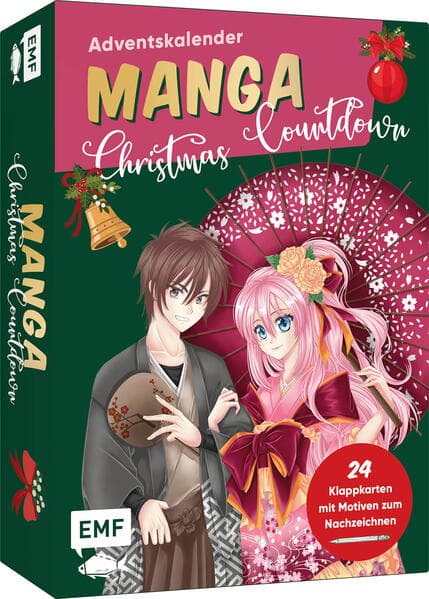 Adventskalender-Kartenset: Manga Christmas Countdown