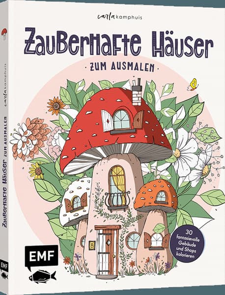 Zauberhafte Häuser zum Ausmalen