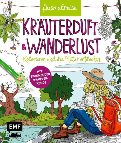 Ausmalreise Kräuterduft und Wanderlust