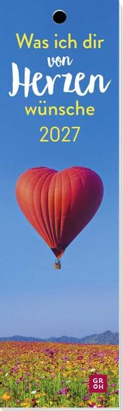 Lesezeichenkalender 2027: Was ich dir von Herzen wünsche