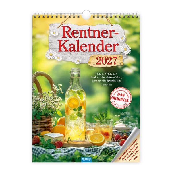 TRÖTSCH - Classickalender Rentnerkalender 2027